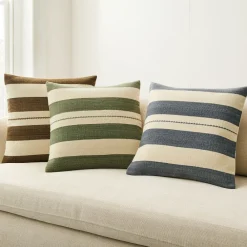 West Elm Broad Wool Stripe Pillow Cover