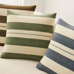 West Elm Broad Wool Stripe Pillow Cover