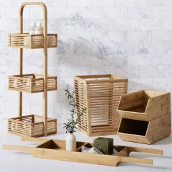 West Elm Brockton Bamboo Stacking Boxes (Set of 2)
