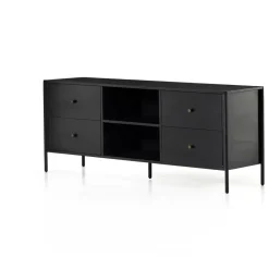 West Elm Bronzed Iron Media Console (70")