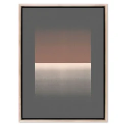 West Elm Brown, Tan, & Grey Color Resonance Framed Wall Art by David Grey