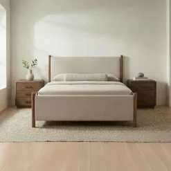 West Elm Bruce Upholstered Bed