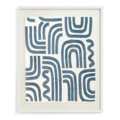 West Elm "Brush Stroke" Framed Textile Art by Minted for