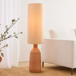West Elm Brynn Terracotta Floor Lamp (52")