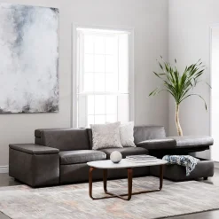 West Elm Build Your Own - Enzo Leather Sectional