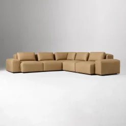 West Elm Build Your Own - Quinten Leather Sectional