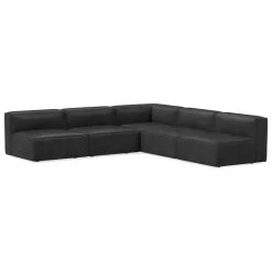 West Elm Build Your Own - Remi Modular Leather Sectional