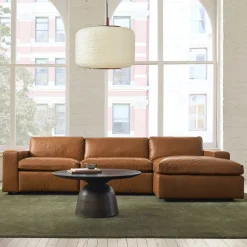 West Elm Build Your Own - Whitmore Leather Motion Sectional