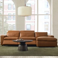 West Elm Build Your Own - Whitmore Leather Motion Sectional