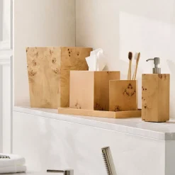 West Elm Burl Bath Accessories