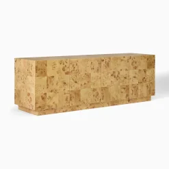 West Elm Burl Media Console (72")