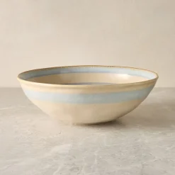 West Elm Cabana Stripe Stoneware Serve Bowl