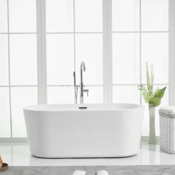 West Elm Cadence Freestanding Soaking Bathtub - 59"