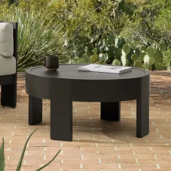 West Elm Caldera Aluminum Outdoor Round Coffee Table (34")