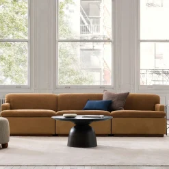West Elm Calvin Fabric & Leather Modular Sofa ( – )