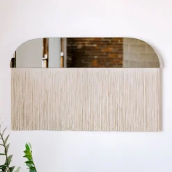West Elm Candice Luter Sonata Slim Wall Mirror w/ Fringe