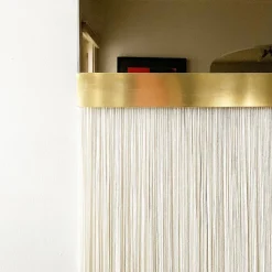 West Elm Candice Luter Svara Fringe Arched Wall Mirror w/ Accent Bar