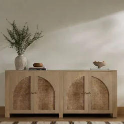 West Elm Cane Arches Buffet (78")