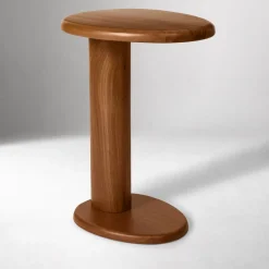 West Elm Cannellini Solid Wood C-Side Table (19")