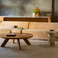 West Elm Caprielle Round Coffee Table (50")