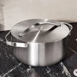 West Elm Caraway Stainless Steel Dutch Oven