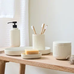 West Elm Carved Ceramics Bath Accessories