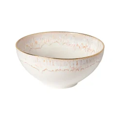 West Elm Casafina Taormina Stoneware Gold-Rimmed Serving Bowl