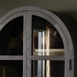 West Elm Casiphia Arched Oak Cabinet (38")