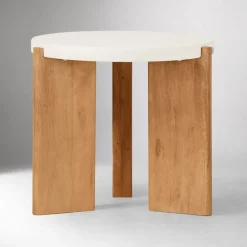 West Elm Cassian Concrete Top Side Table (20")