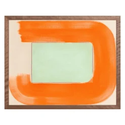 West Elm Celery Orange Curve by Emily Keating Snyder
