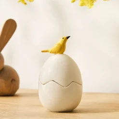 West Elm Ceramic Egg Lidded Boxes