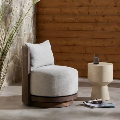 West Elm Charee Outdoor Swivel Chair