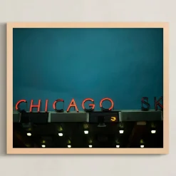West Elm Chicago Sky Framed Wall Art by Minted for