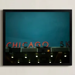 West Elm Chicago Sky Framed Wall Art by Minted for