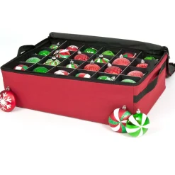 West Elm 48 Christmas Ornament Storage Box w/ Clear Lid