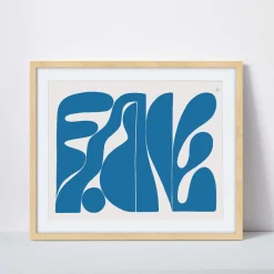 West Elm Christopher David Ryan Print - Blue Garden