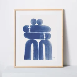 West Elm Christopher David Ryan Print - Blue Hug