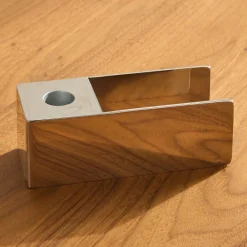 West Elm Chrome Metal Taper Holders