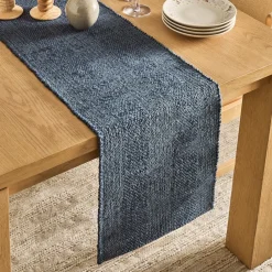 West Elm Chunky Textured Woven Table Runner