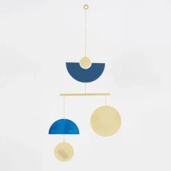 West Elm Circle & Line Blue Patina Pivot Mobile