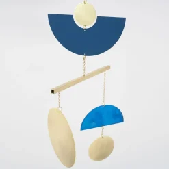 West Elm Circle & Line Blue Patina Pivot Mobile