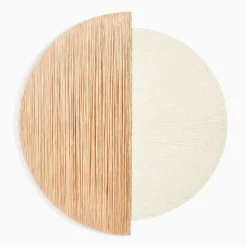 West Elm Circular Woven Wool Wall Art