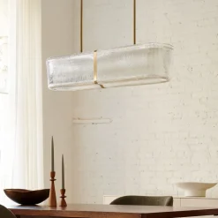 West Elm Citrine Glass Chandelier (36")