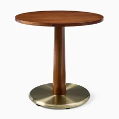 West Elm Claire Restaurant Dining Table - Wood - Round