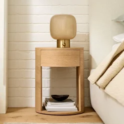 West Elm Claremont Round Nightstand (15")