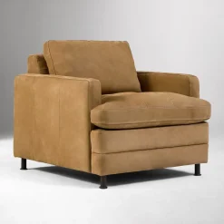 West Elm Clarisse Leather Chair