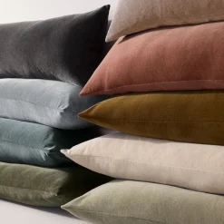 West Elm Classic Cotton Velvet Oversized Lumbar