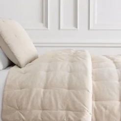 West Elm Classic Cotton Velvet Tack Stitch Quilt & Shams