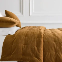 West Elm Classic Cotton Velvet Tack Stitch Quilt & Shams
