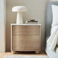 West Elm Clementine Marble Nightstand (22")